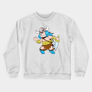 BlueScar the Barbarian Fight Me! Crewneck Sweatshirt